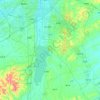 Mapa topográfico 长春净月高新技术产业开发区, altitude, relevo