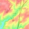 Mapa topográfico Combles, altitude, relevo