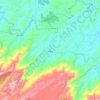 Mapa topográfico Arapeí, altitude, relevo