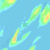 Mapa topográfico Belcher Island, altitude, relevo