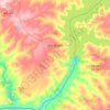 Mapa topográfico São Simão, altitude, relevo