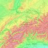 Mapa topográfico Suíça, altitude, relevo