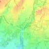 Mapa topográfico Aicurzio, altitude, relevo