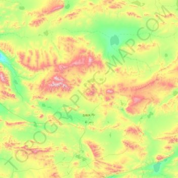 Mapa topográfico Gumu, altitude, relevo