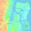 Mapa topográfico Cairu, altitude, relevo