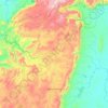 Mapa topográfico São João d'Aliança, altitude, relevo