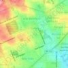 Mapa topográfico Linho, altitude, relevo