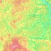 Mapa topográfico Волчина, altitude, relevo