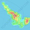 Mapa topográfico Σκόπελος, altitude, relevo