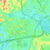 Mapa topográfico São Cristóvão, altitude, relevo