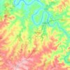 Mapa topográfico Lidianópolis, altitude, relevo