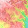 Mapa topográfico Ladinhac, altitude, relevo