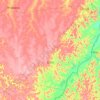 Mapa topográfico Buriti, altitude, relevo