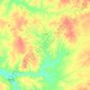 Mapa topográfico Jaicós, altitude, relevo