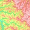 Mapa topográfico Itanhangá, altitude, relevo