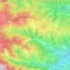 Mapa topográfico Mosset, altitude, relevo