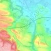 Mapa topográfico Chimilin, altitude, relevo