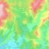 Mapa topográfico Beaujeu, altitude, relevo