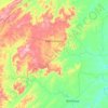 Mapa topográfico Pedra Branca, altitude, relevo