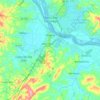 Mapa topográfico Propriá, altitude, relevo