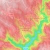Mapa topográfico Champagnac-la-Prune, altitude, relevo