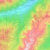 Mapa topográfico Dimaro Folgarida, altitude, relevo