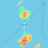 Mapa topográfico Miquelon, altitude, relevo