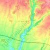 Mapa topográfico Sainte-Ouenne, altitude, relevo