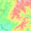 Mapa topográfico Pedras Altas, altitude, relevo