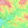 Mapa topográfico Pyuthan, altitude, relevo