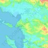 Mapa topográfico La Rochelle, altitude, relevo