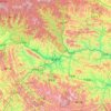 Mapa topográfico 安康市 / Ankang, altitude, relevo