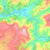 Mapa topográfico Ribas de Sil, altitude, relevo