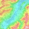 Mapa topográfico Sarnen, altitude, relevo