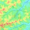 Mapa topográfico Raposo Tavares, altitude, relevo