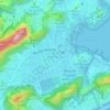 Mapa topográfico Botafogo, altitude, relevo