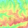 Mapa topográfico Perceneige, altitude, relevo