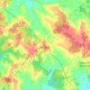 Mapa topográfico Soubran, altitude, relevo