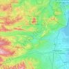 Mapa topográfico L'Agly, altitude, relevo