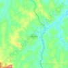 Mapa topográfico Jesúpolis, altitude, relevo