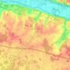 Mapa topográfico Athée-sur-Cher, altitude, relevo