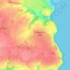 Mapa topográfico Étables-sur-Mer, altitude, relevo