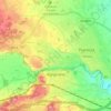 Mapa topográfico Alpignano, altitude, relevo