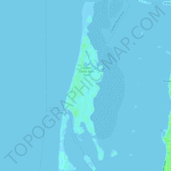 Mapa topográfico Caladesi Island State Park, altitude, relevo