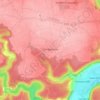 Mapa topográfico Canappeville, altitude, relevo