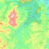 Mapa topográfico Rio Manso, altitude, relevo