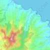 Mapa topográfico Le Lorrain, altitude, relevo
