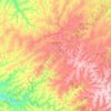 Mapa topográfico Mamborê, altitude, relevo