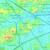 Mapa topográfico Pavuna, altitude, relevo