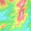 Mapa topográfico Fozzano, altitude, relevo